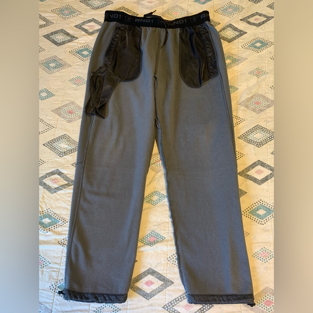 And1 Black and Gray Athletic Pants - Picture 3 of 10